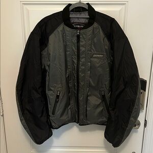 Women’s Olympia Black and Gray Moto Sports Jacket